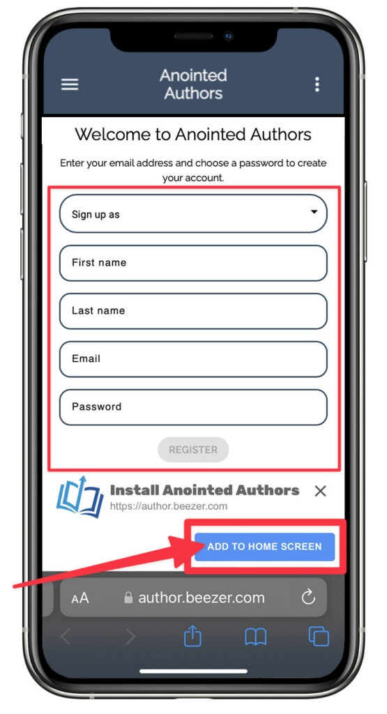 The Anointed Authors App